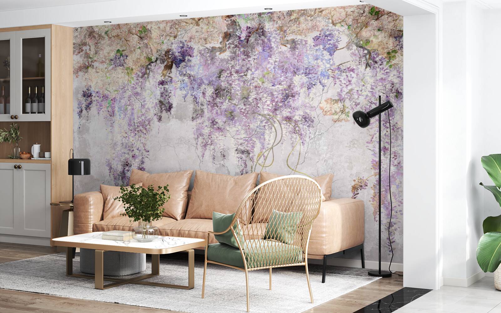 Фотошпалери опадають осінні квіти