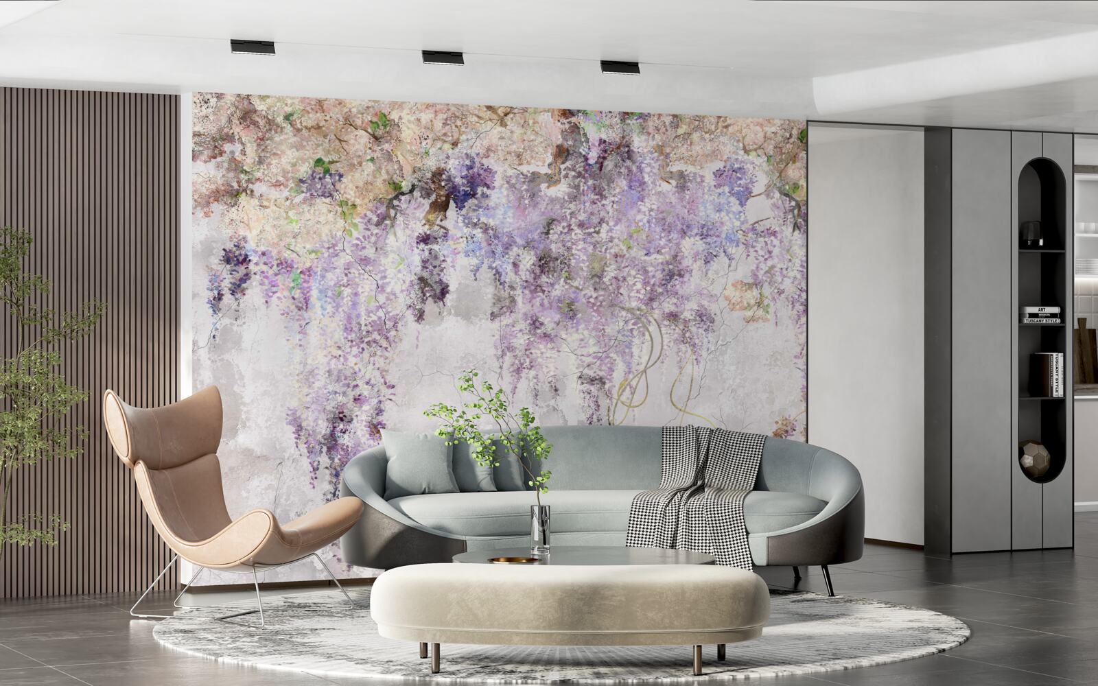 Фотошпалери опадають осінні квіти