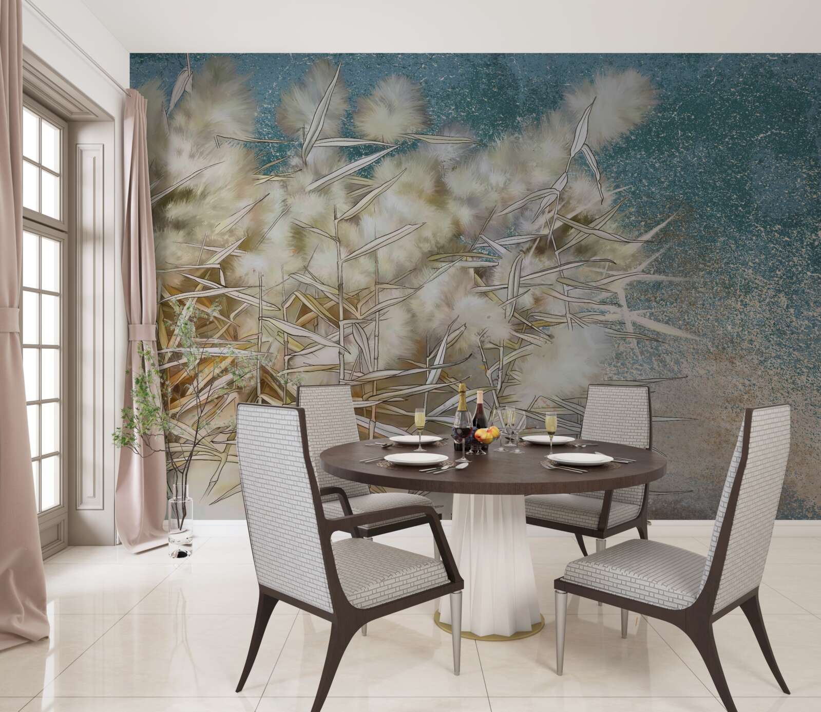 Фотошпалери промисловість білої бавовни