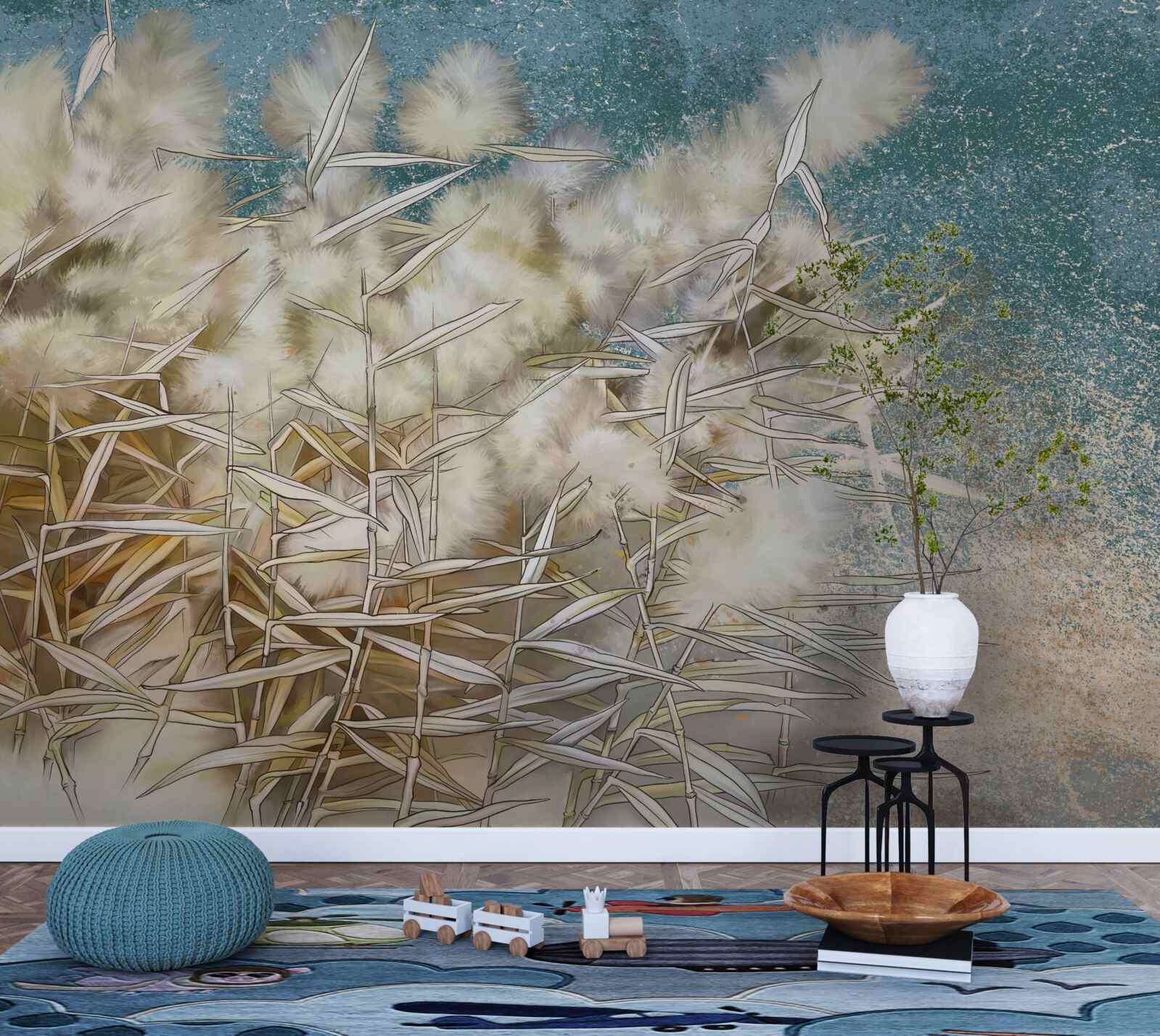 Фотошпалери промисловість білої бавовни