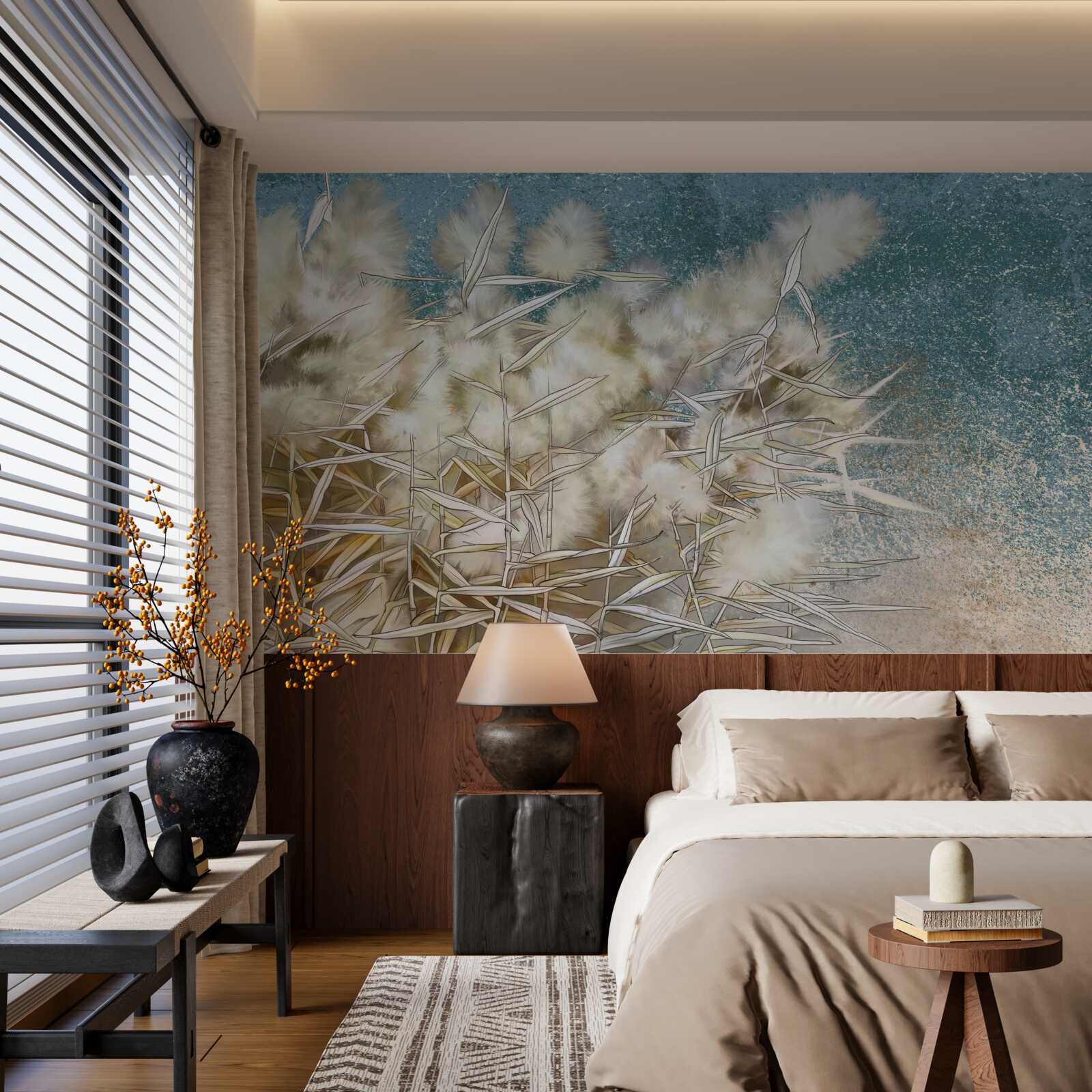 Фотошпалери промисловість білої бавовни