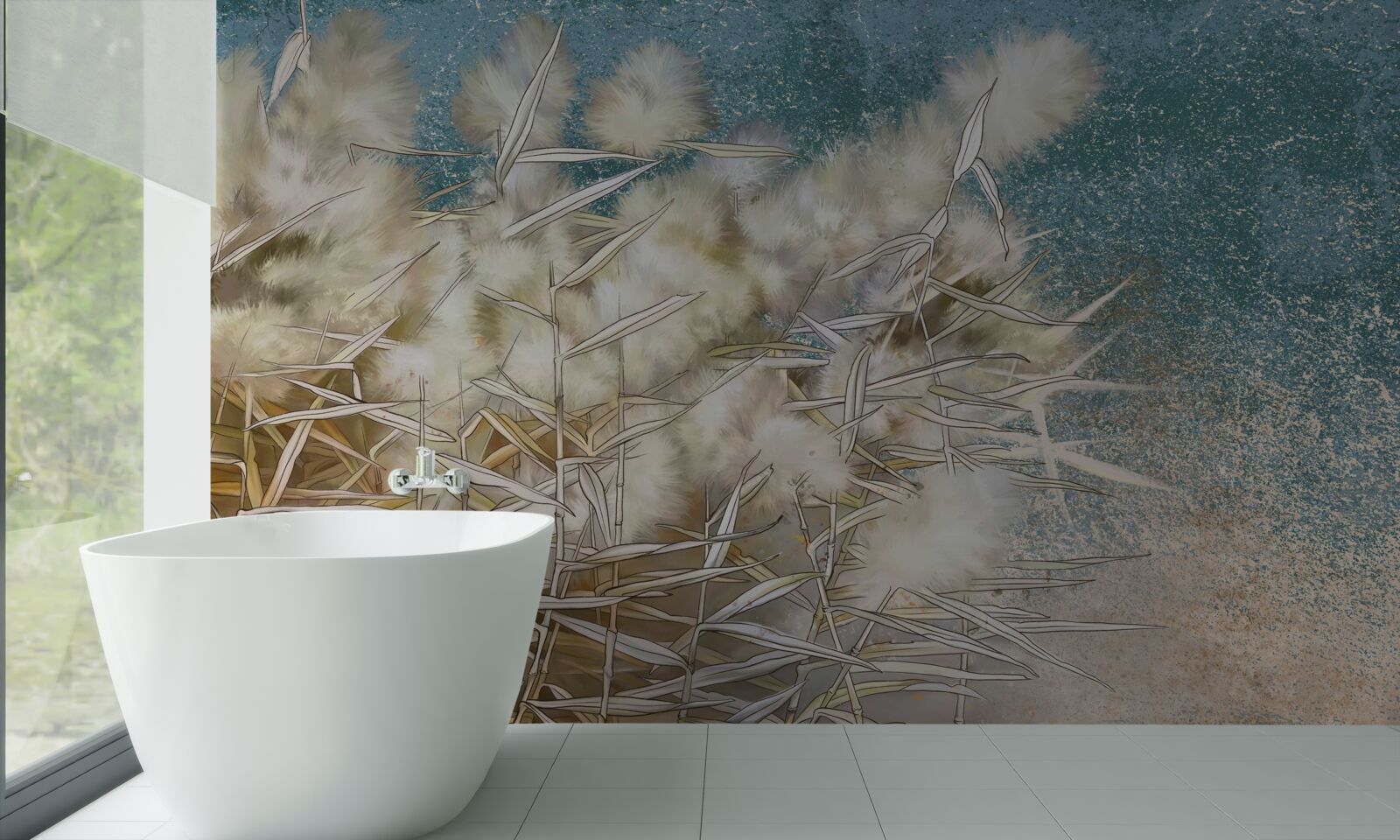 Фотошпалери промисловість білої бавовни