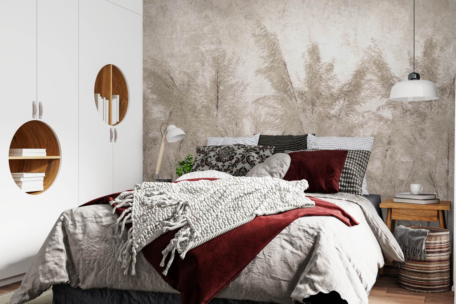 Фотошпалери тропічний ранок у тумані