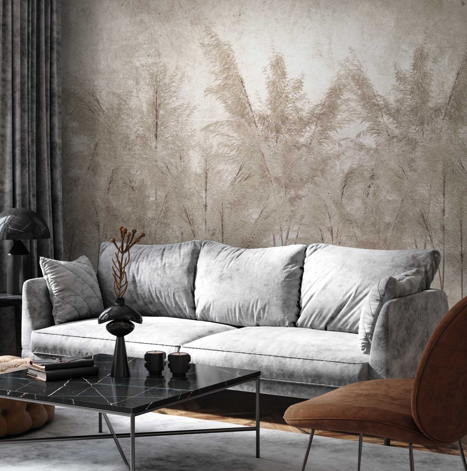 Фотошпалери тропічний ранок у тумані