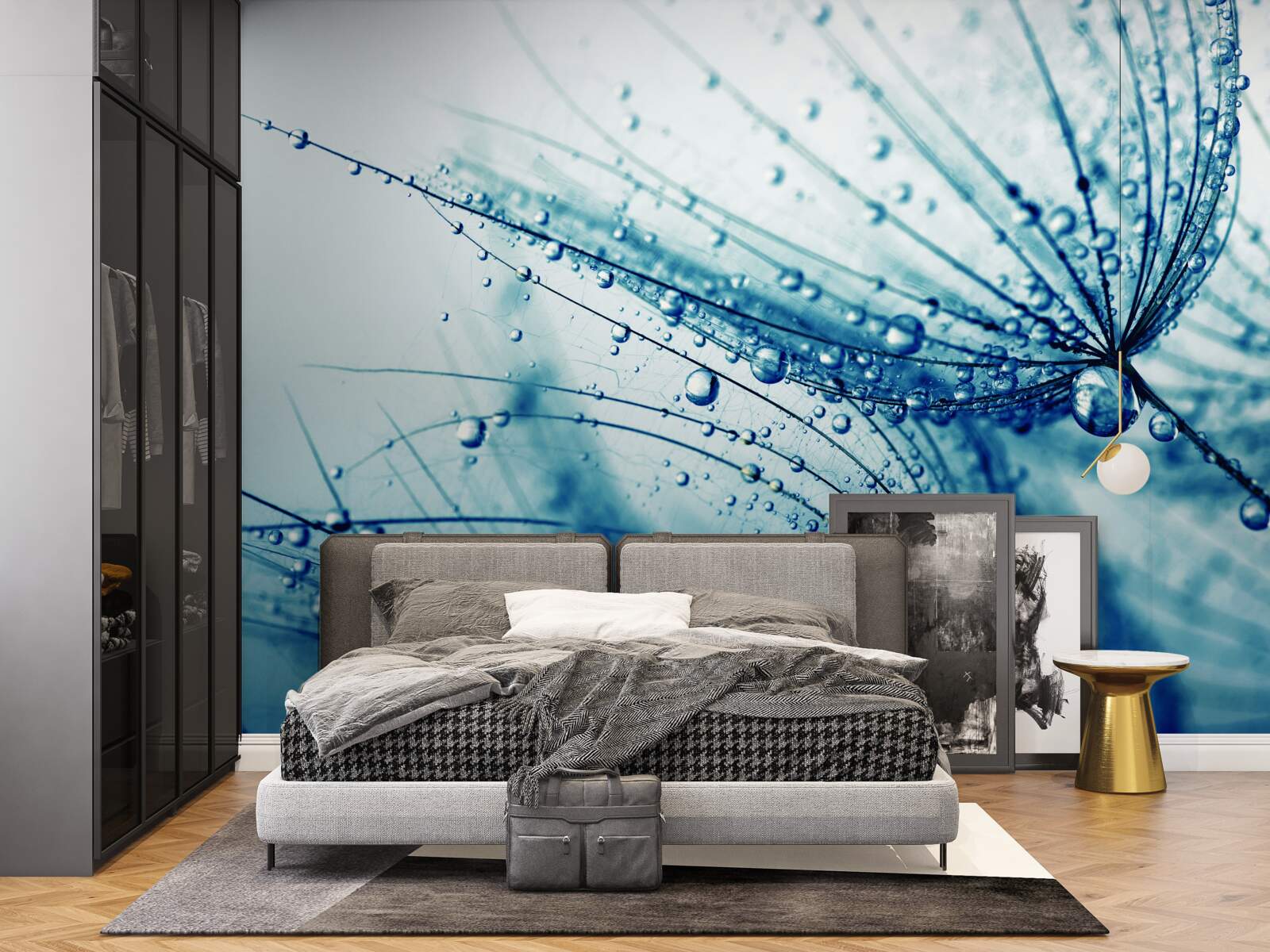 Фотошпалери краплі кульбаби