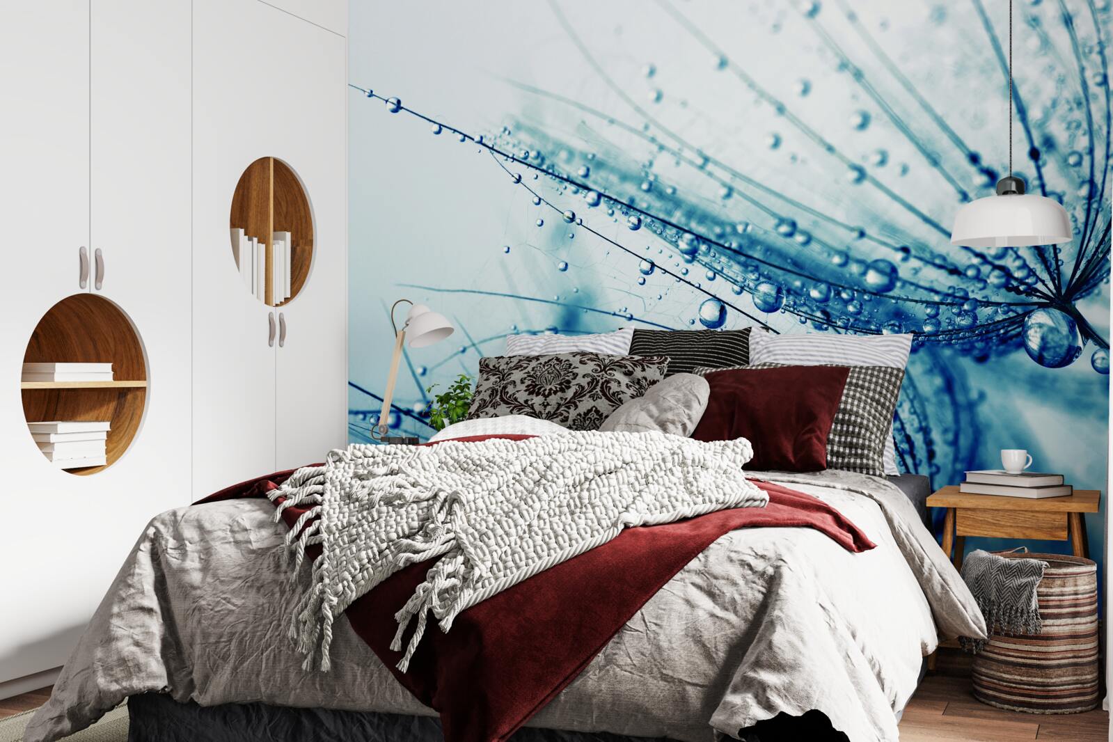 Фотошпалери краплі кульбаби