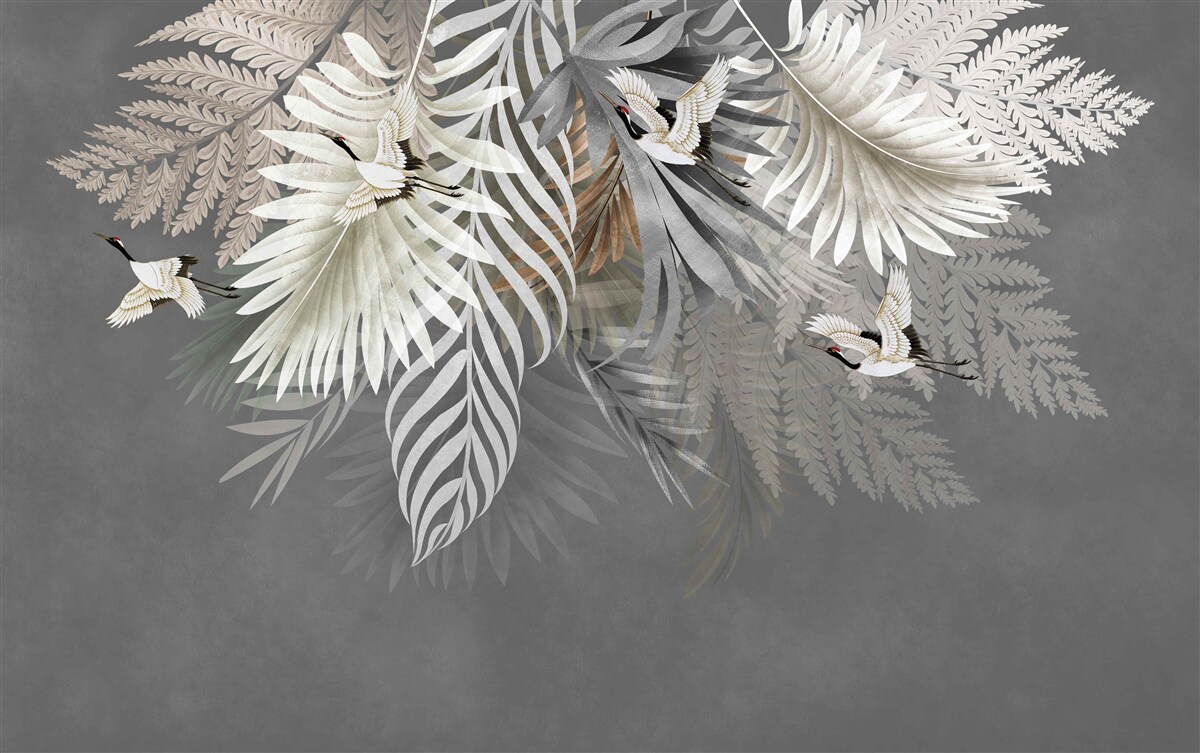 Фотошпалери підвісний букет листя з тропіків