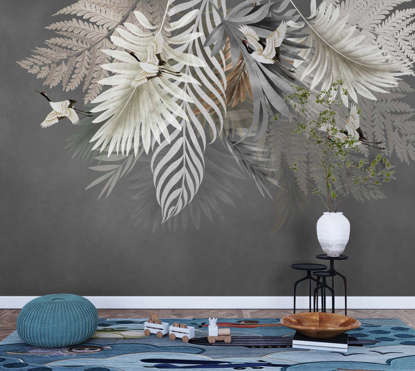 Фотошпалери підвісний букет листя з тропіків