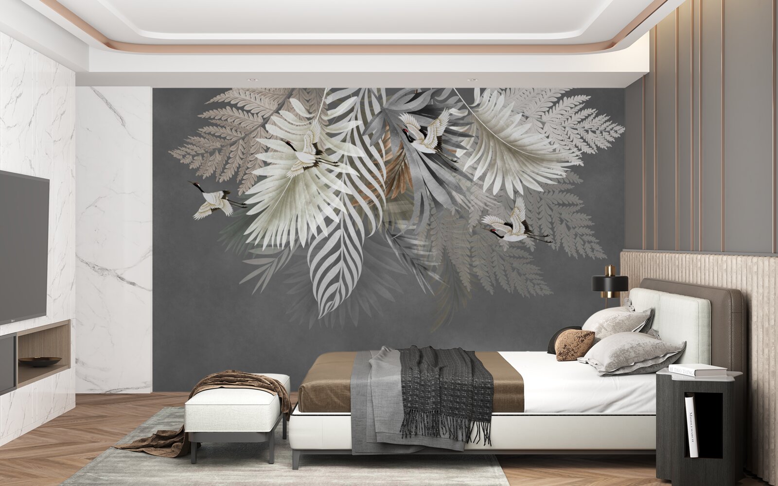 Фотошпалери підвісний букет листя з тропіків