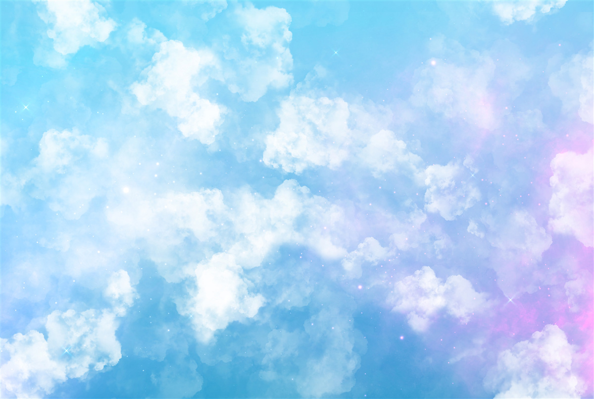 Фотошпалери небосхил, що радує око своєю яскравістю і білосніжними хмарами