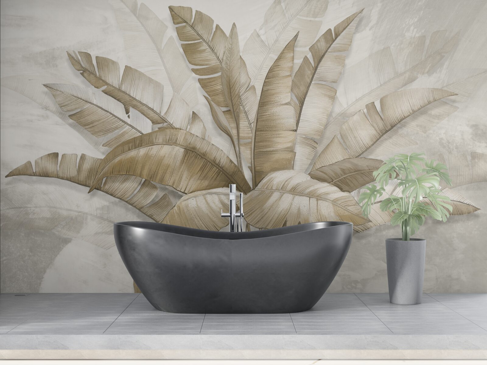 Фотошпалери пучок великого пальмового листя