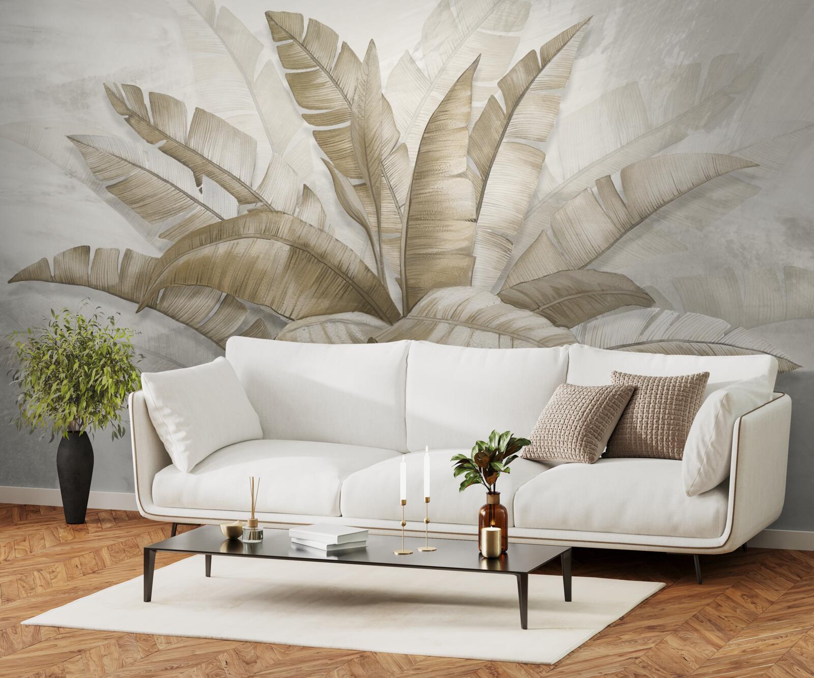 Фотошпалери пучок великого пальмового листя