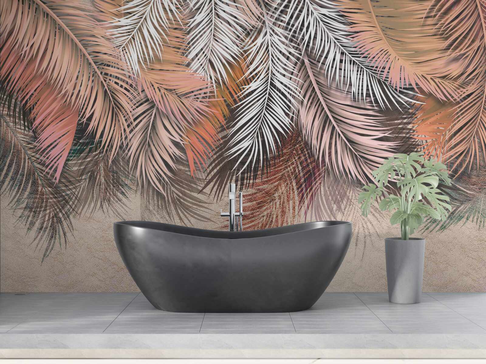 Фотошпалери падаюче листя у формі пір'я