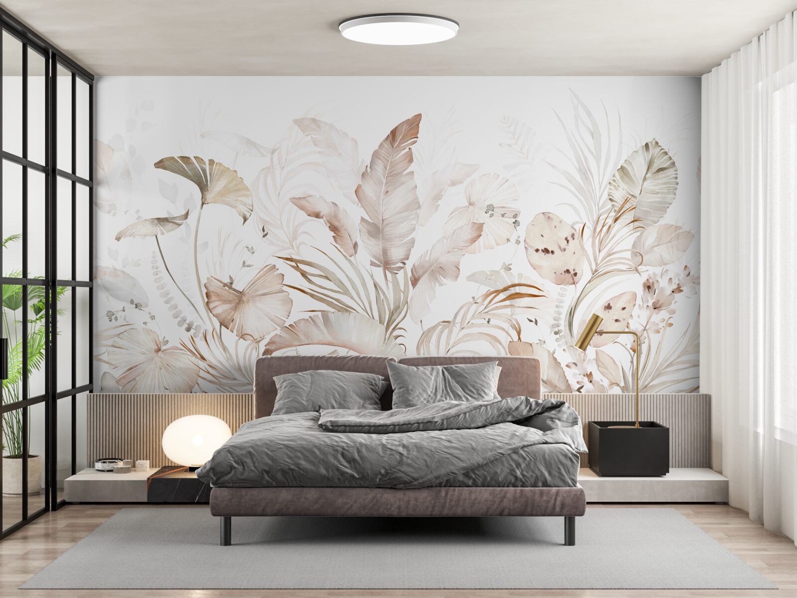 Фотошпалери абстрактний тропічний ліс