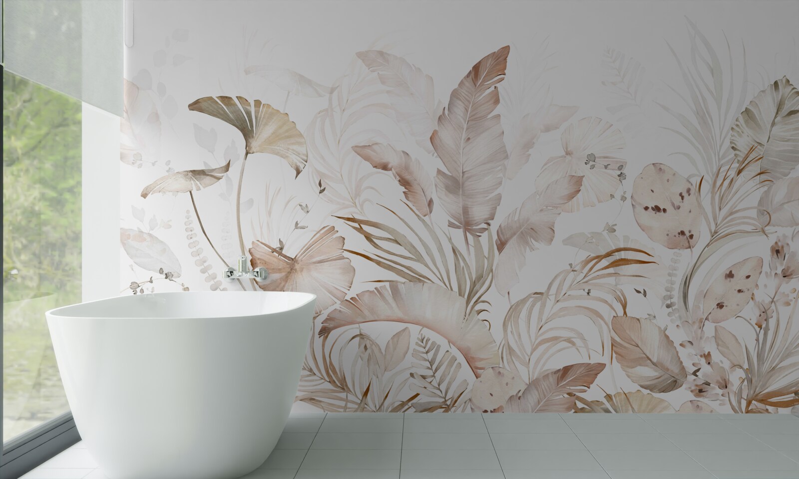 Фотошпалери абстрактний тропічний ліс