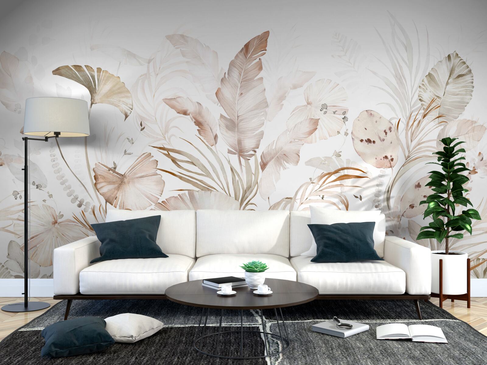 Фотошпалери абстрактний тропічний ліс