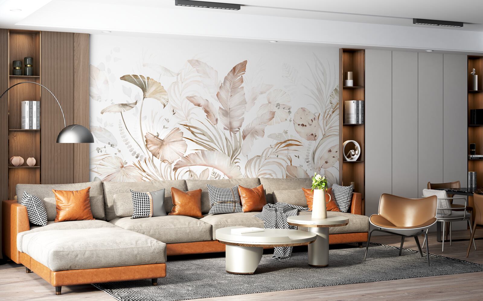 Фотошпалери абстрактний тропічний ліс