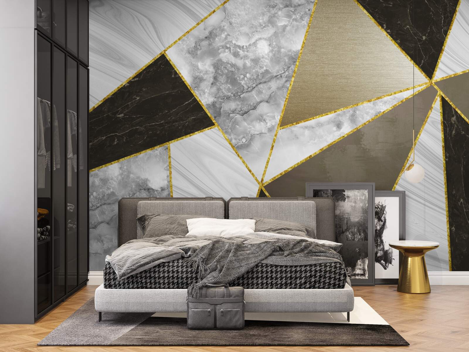 Фотошпалери абстракція трикутника