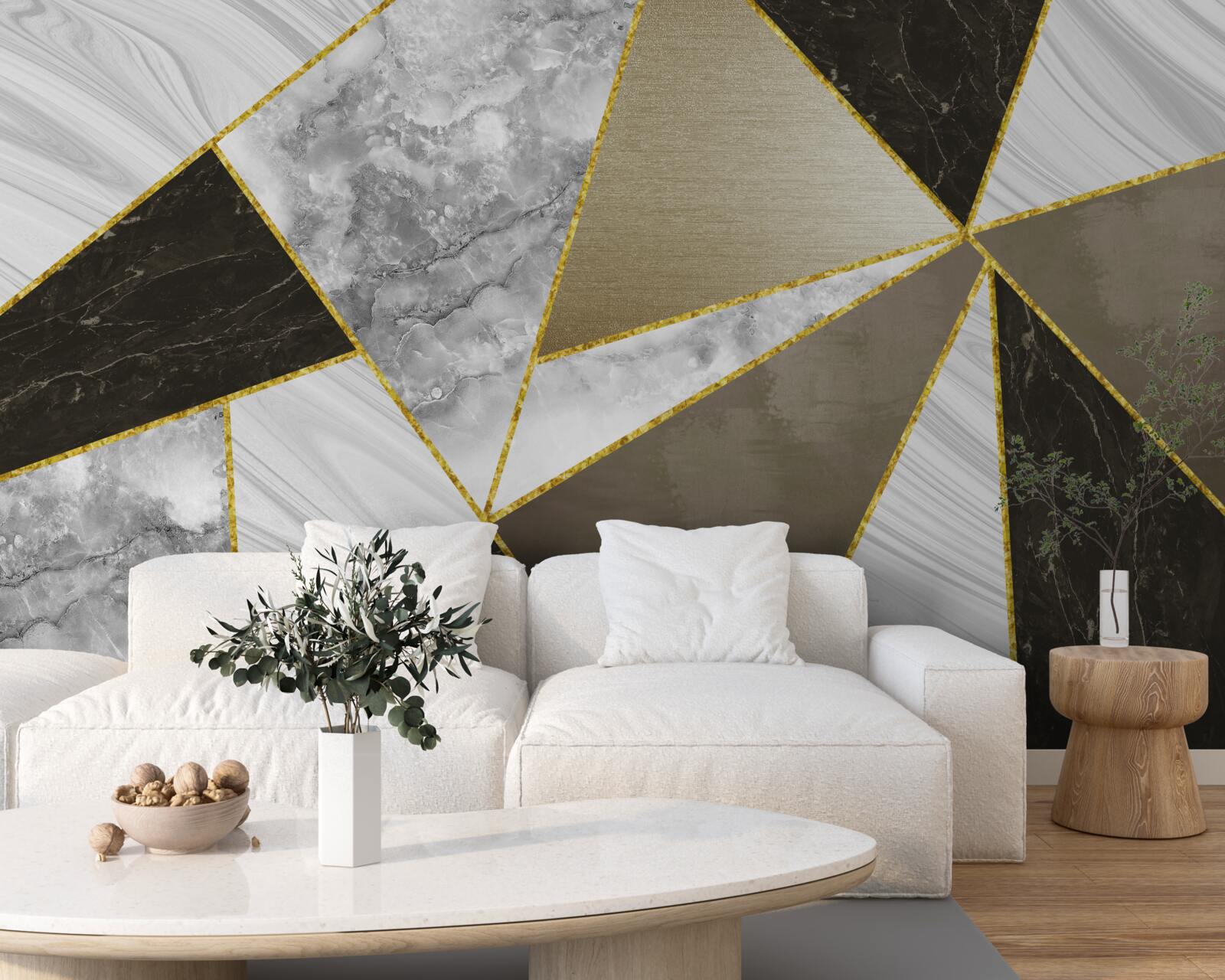 Фотошпалери абстракція трикутника