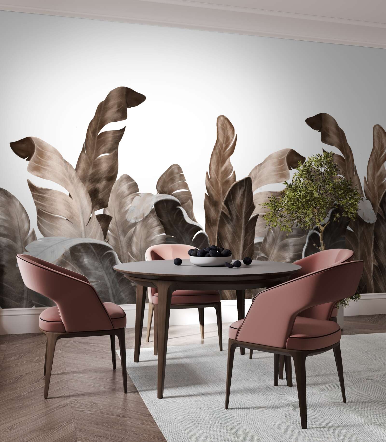 Фотошпалери тропічне листя, що гойдається на вітрі