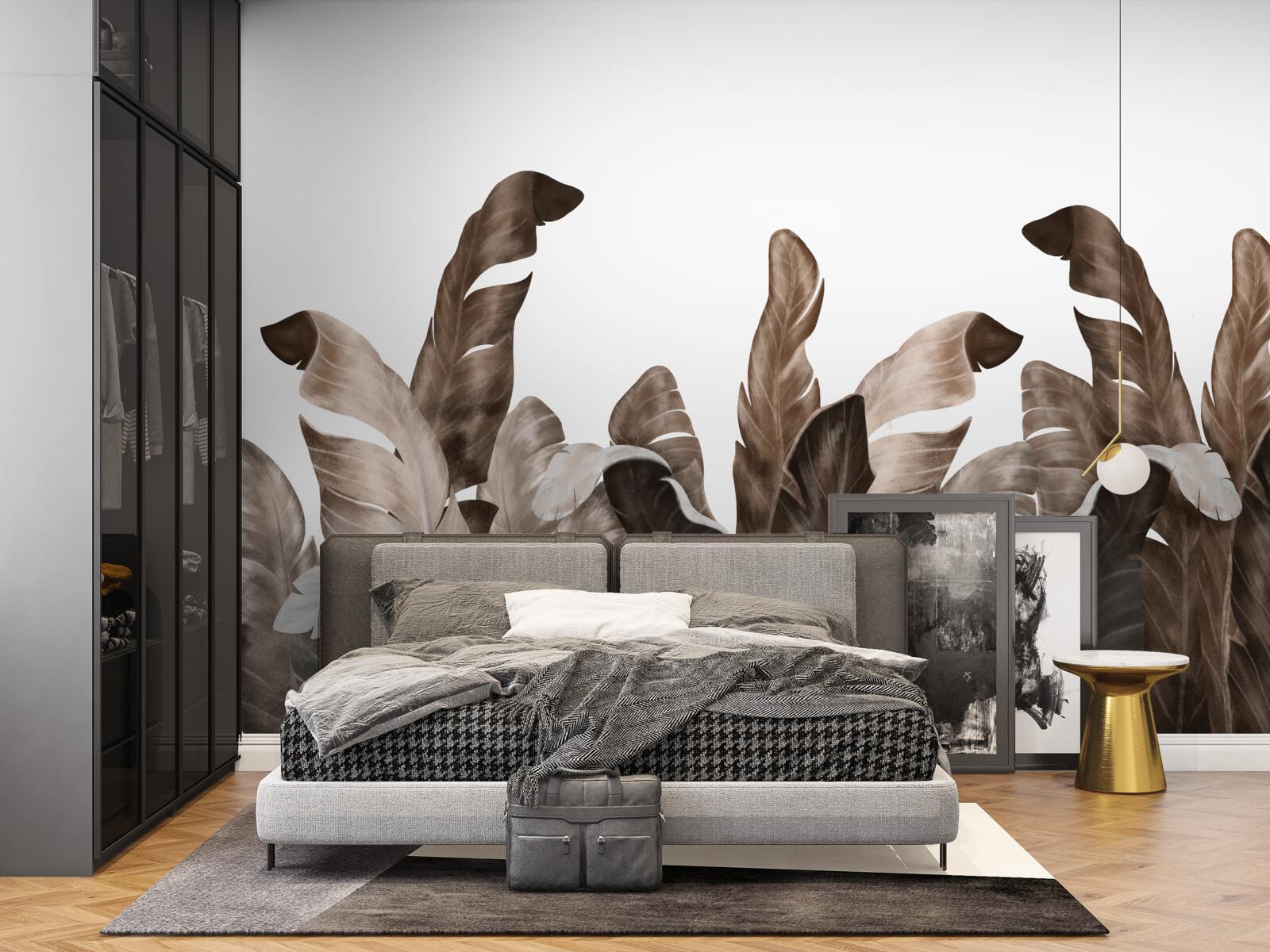 Фотошпалери тропічне листя, що гойдається на вітрі