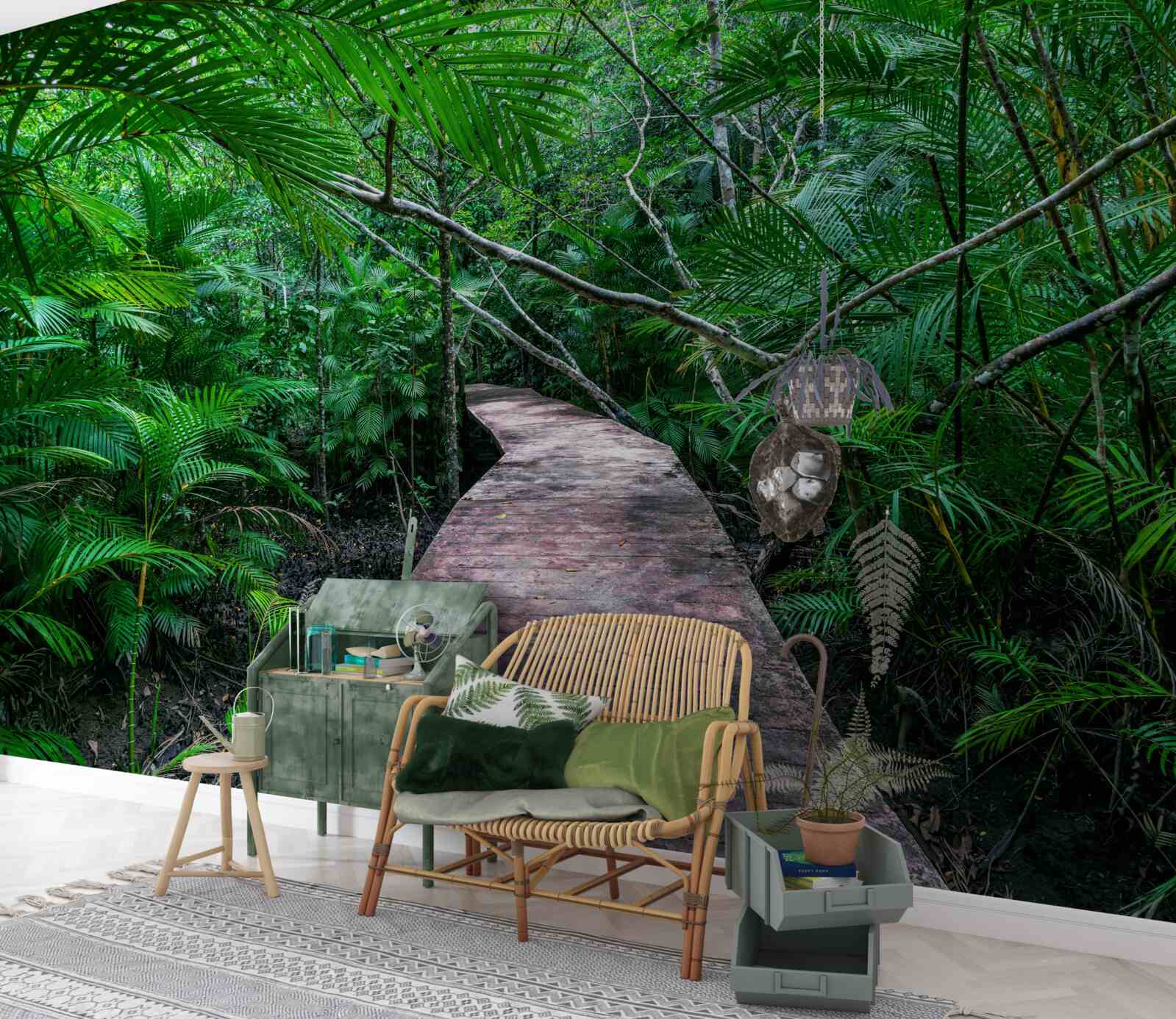 Фотошпалери Шлях до чарівних зелених тропіків