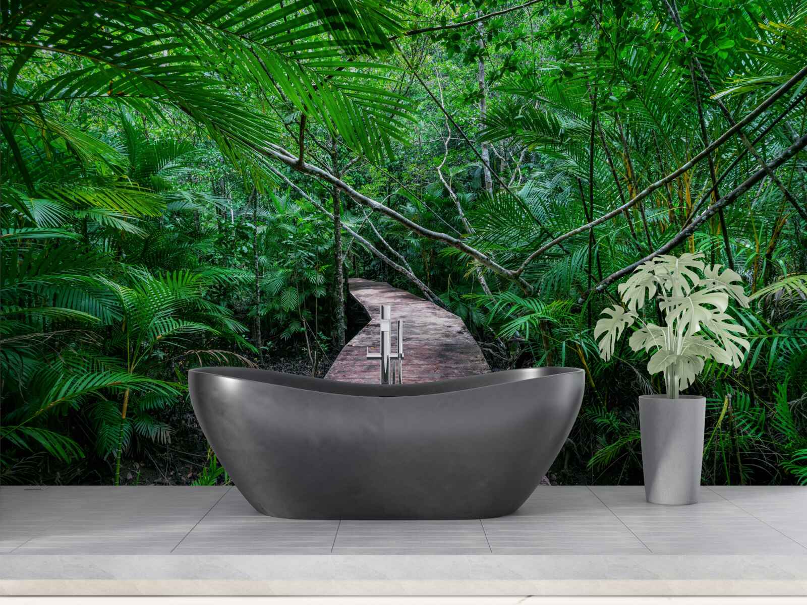 Фотошпалери Шлях до чарівних зелених тропіків