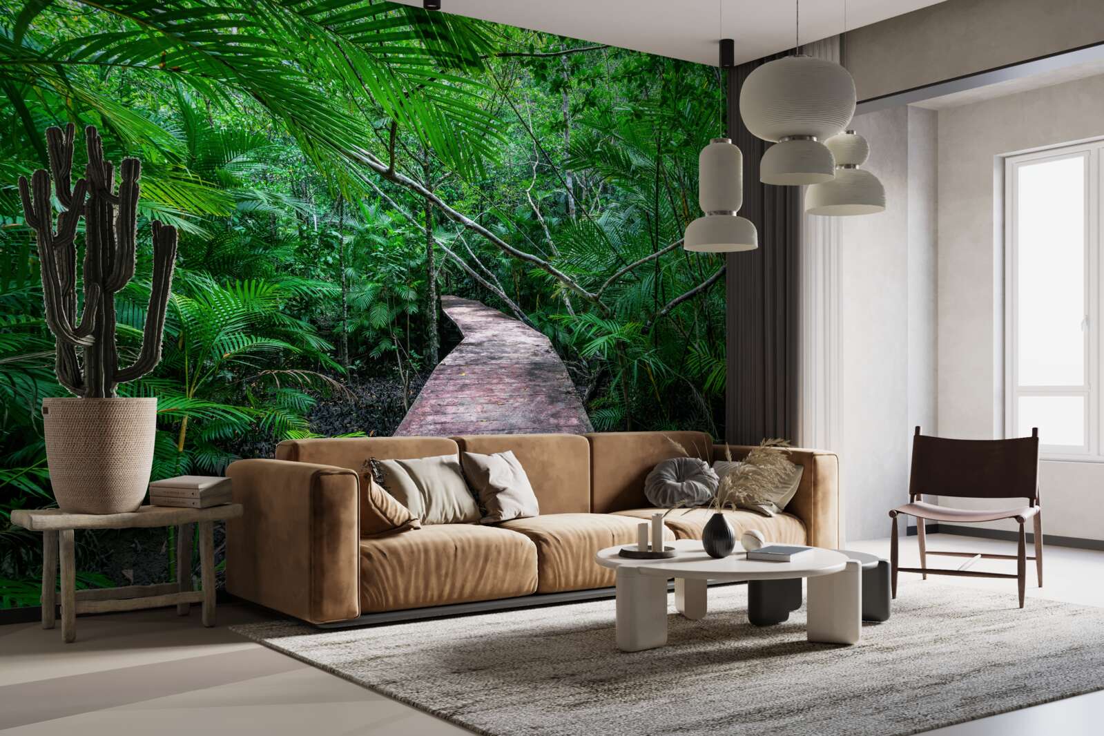 Фотошпалери Шлях до чарівних зелених тропіків