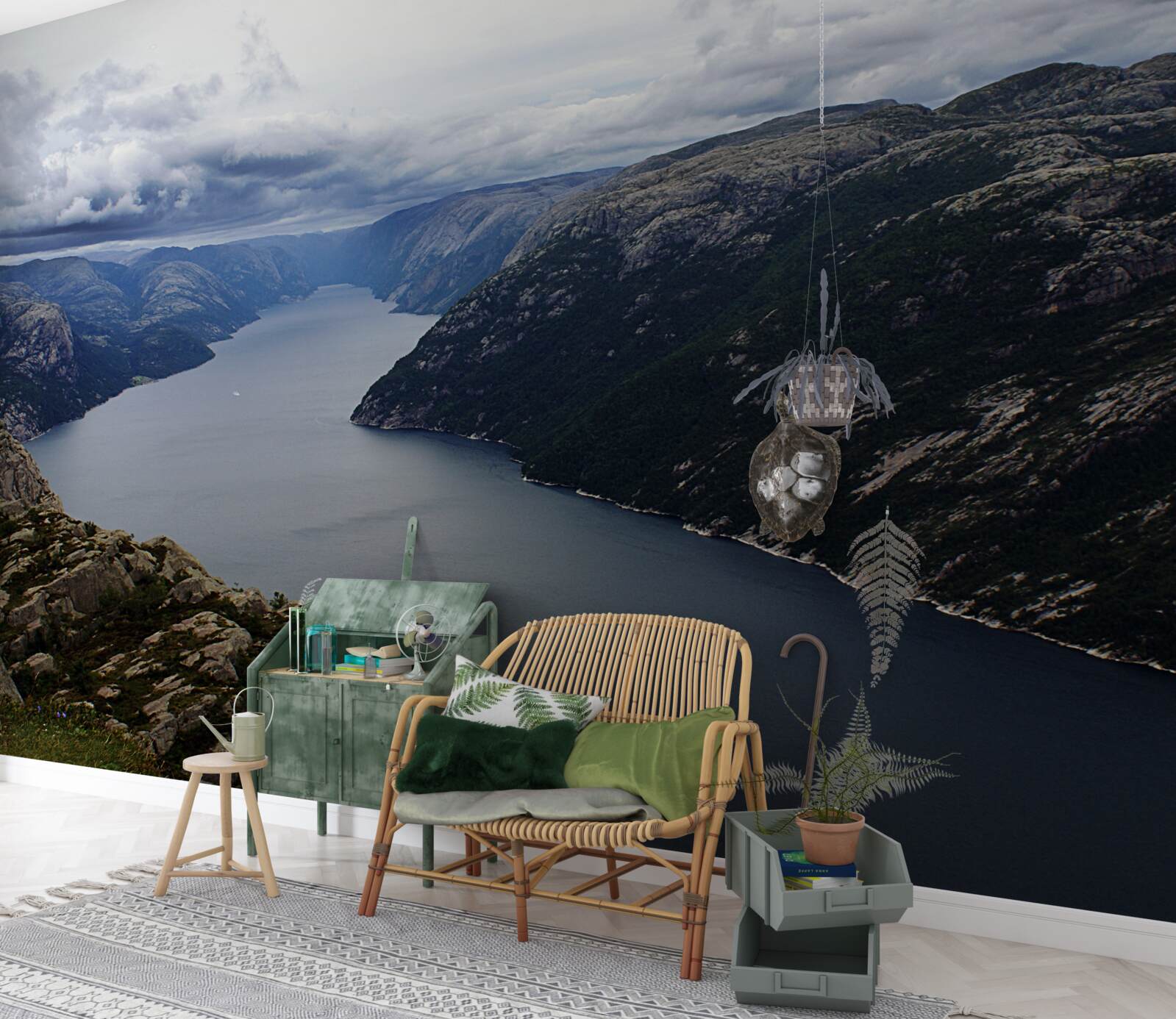 Фотошпалери тиха гірська річка