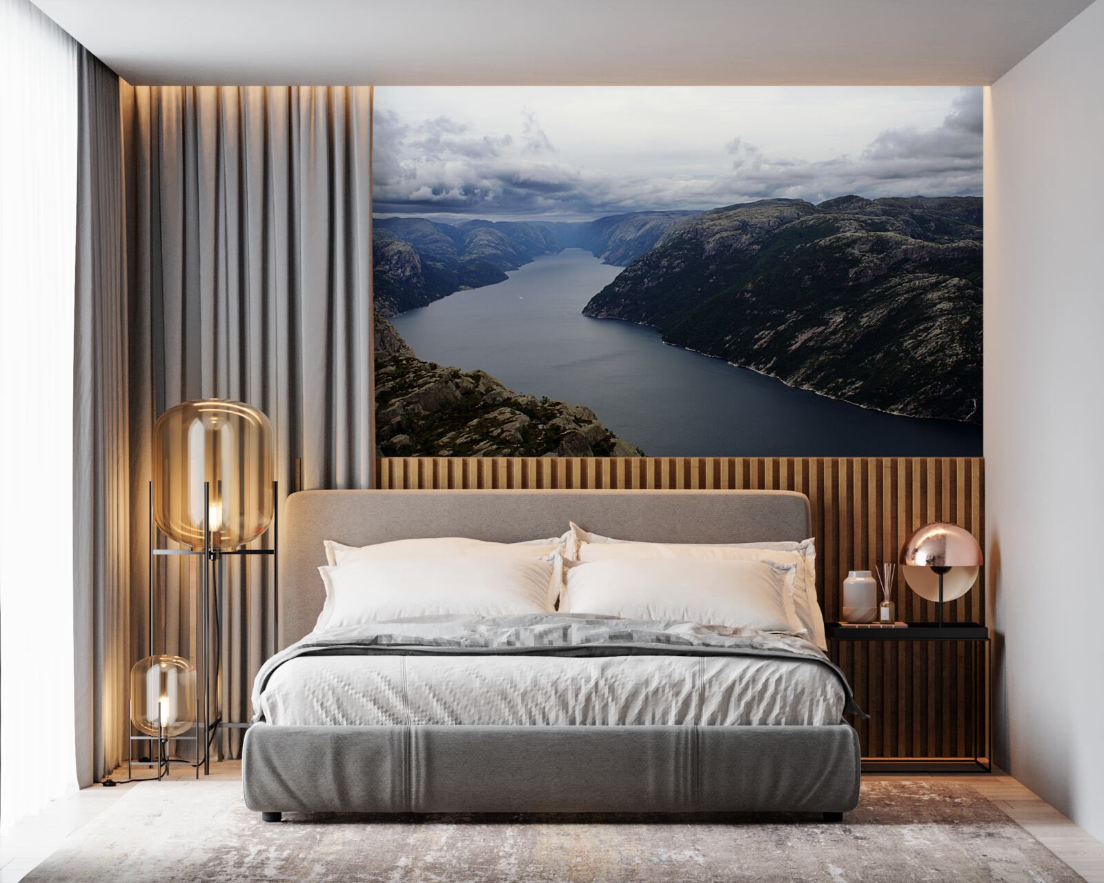 Фотошпалери тиха гірська річка