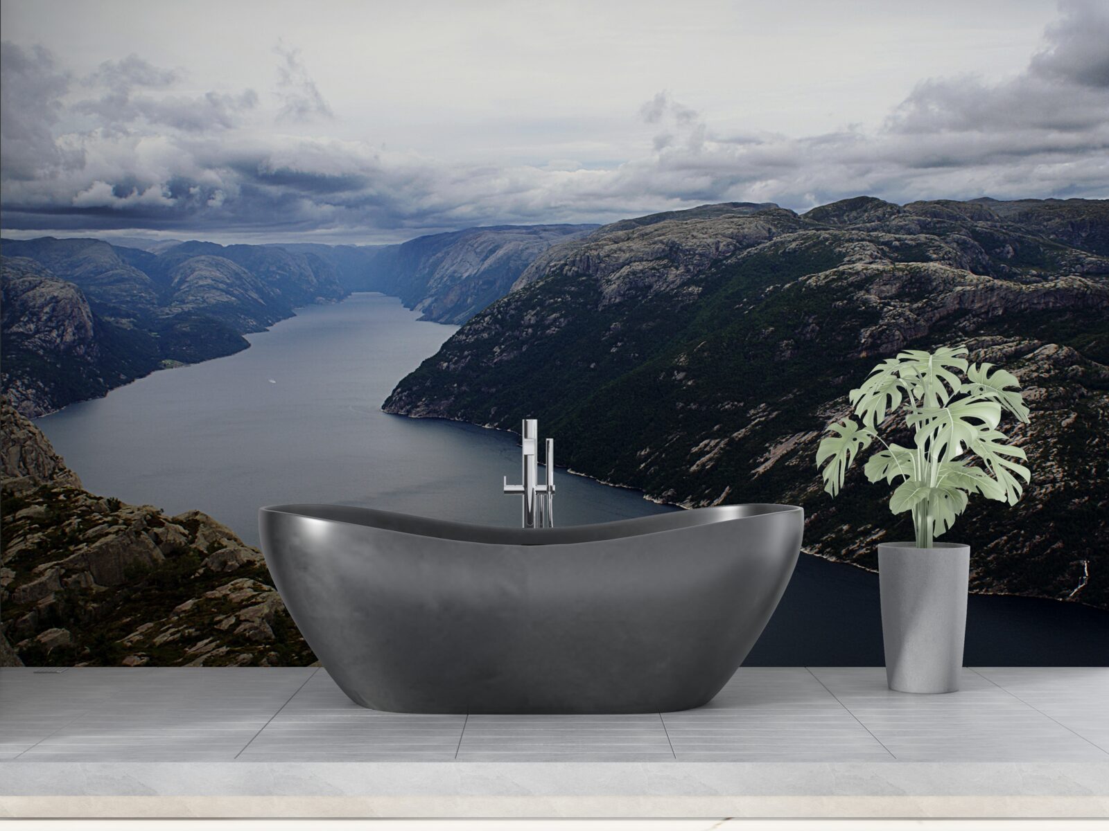 Фотошпалери тиха гірська річка