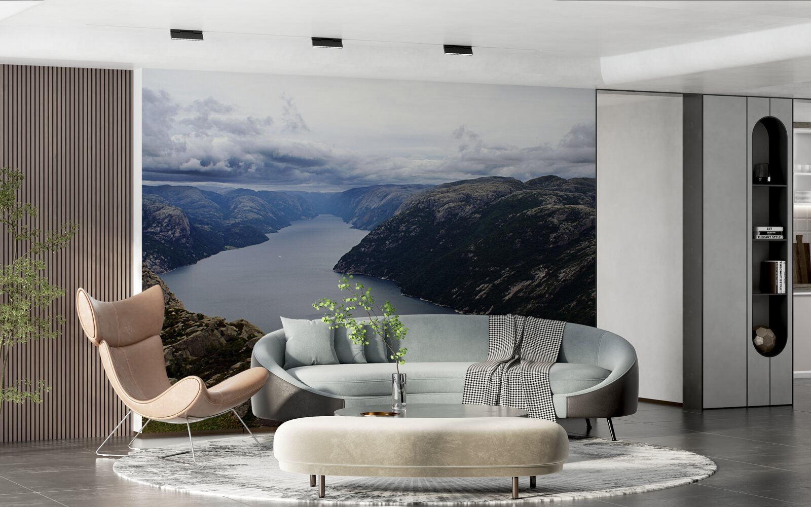 Фотошпалери тиха гірська річка