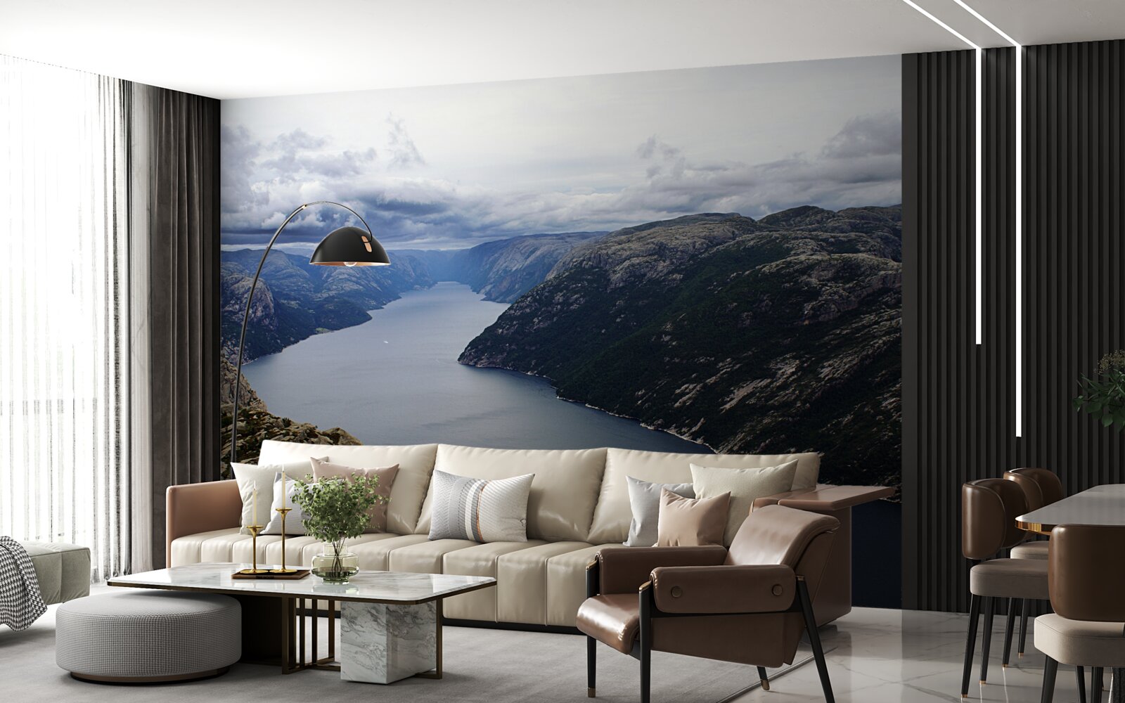 Фотошпалери тиха гірська річка