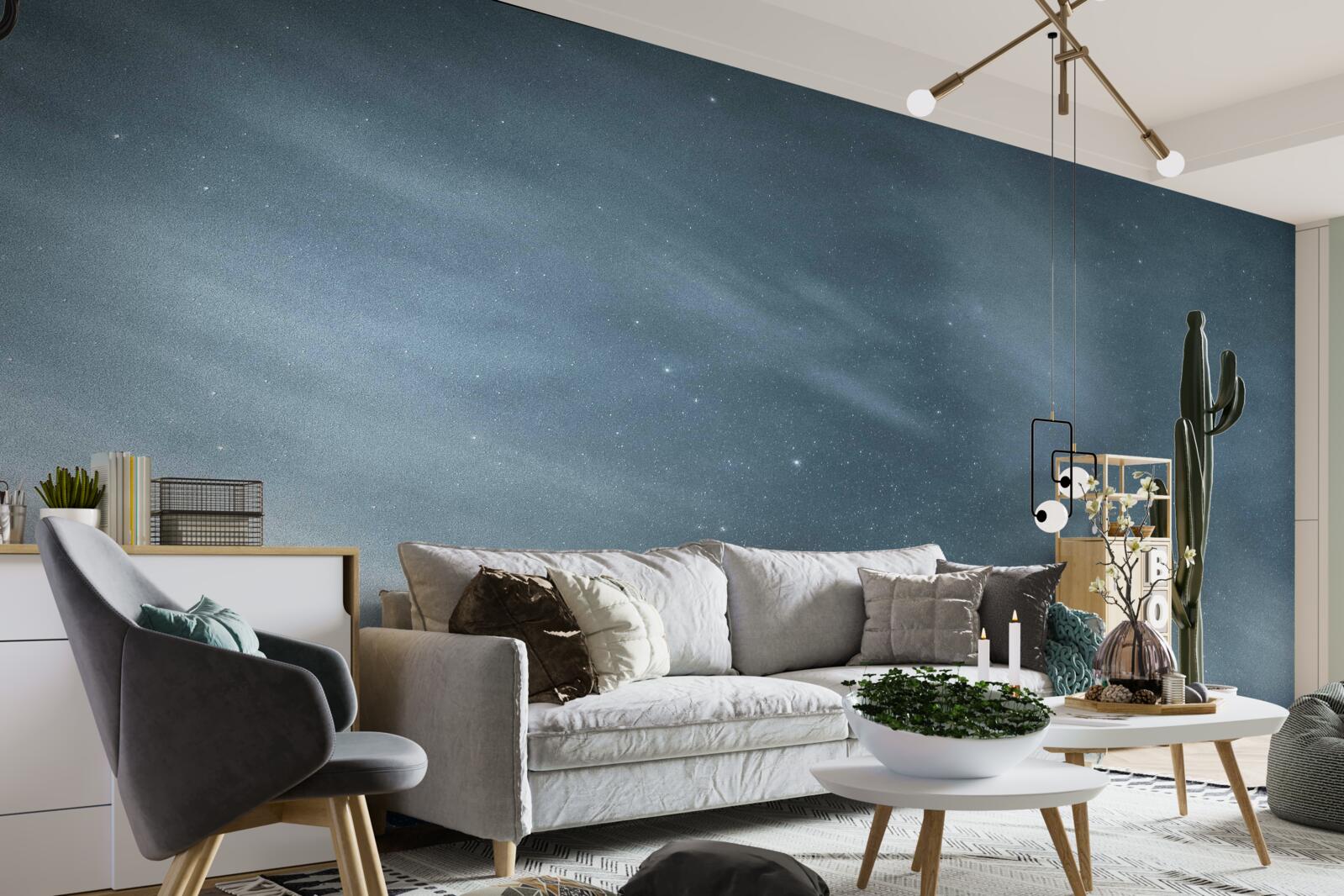 Фотошпалери зоряні білі ночі в Антарктиці