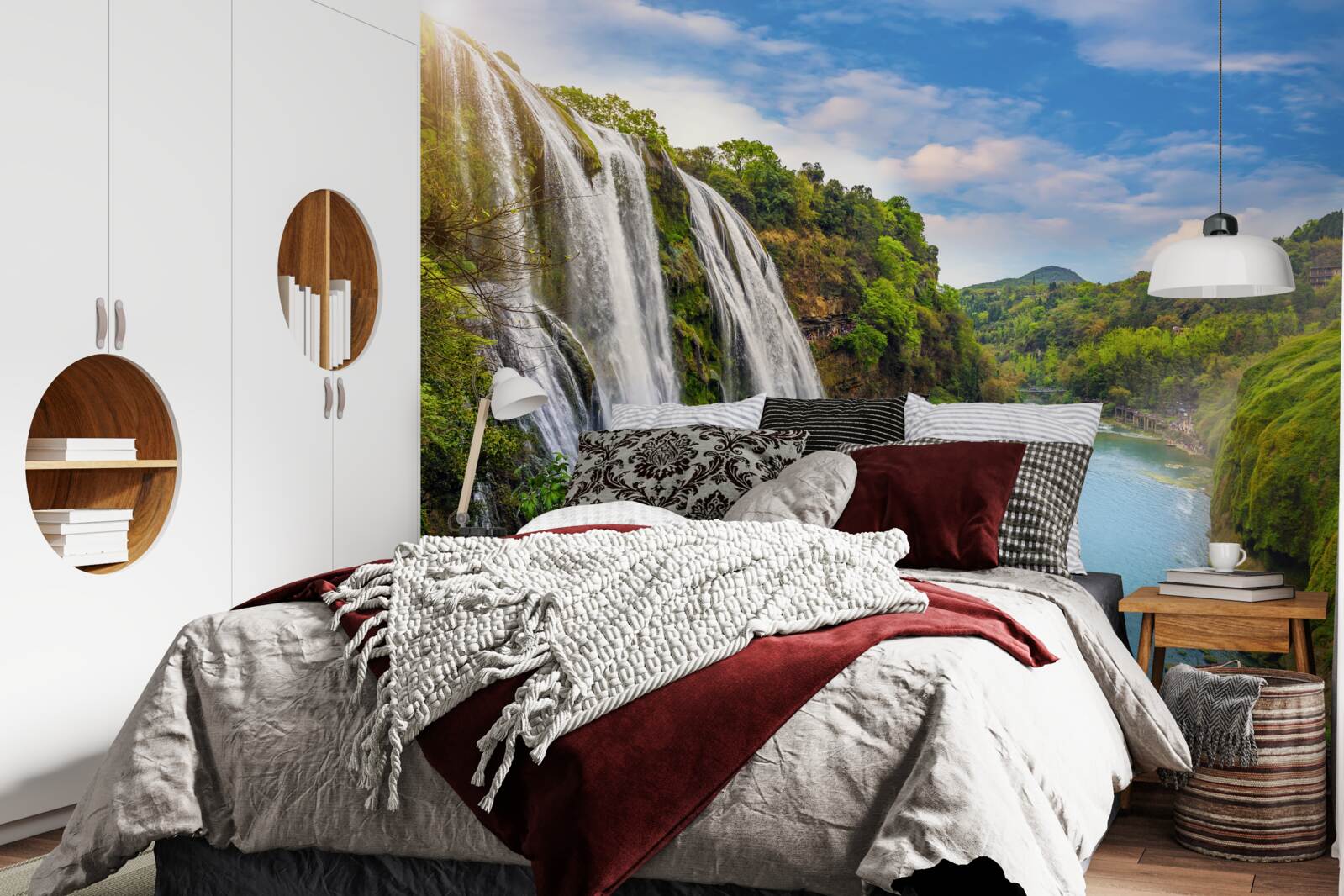 Фотошпалери могутній водоспад Хуангошу