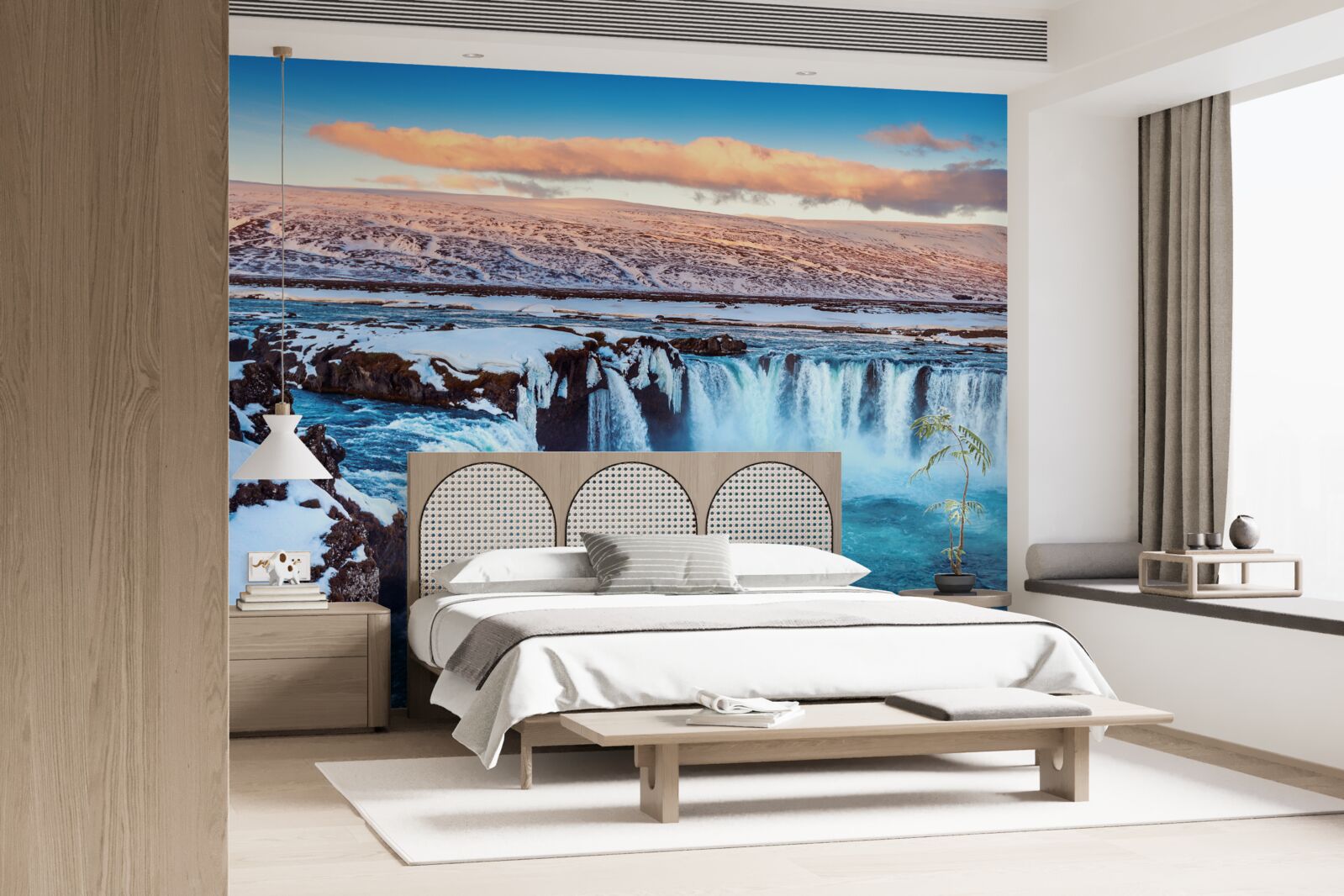 Фотошпалери чарівний водоспад Годафосс