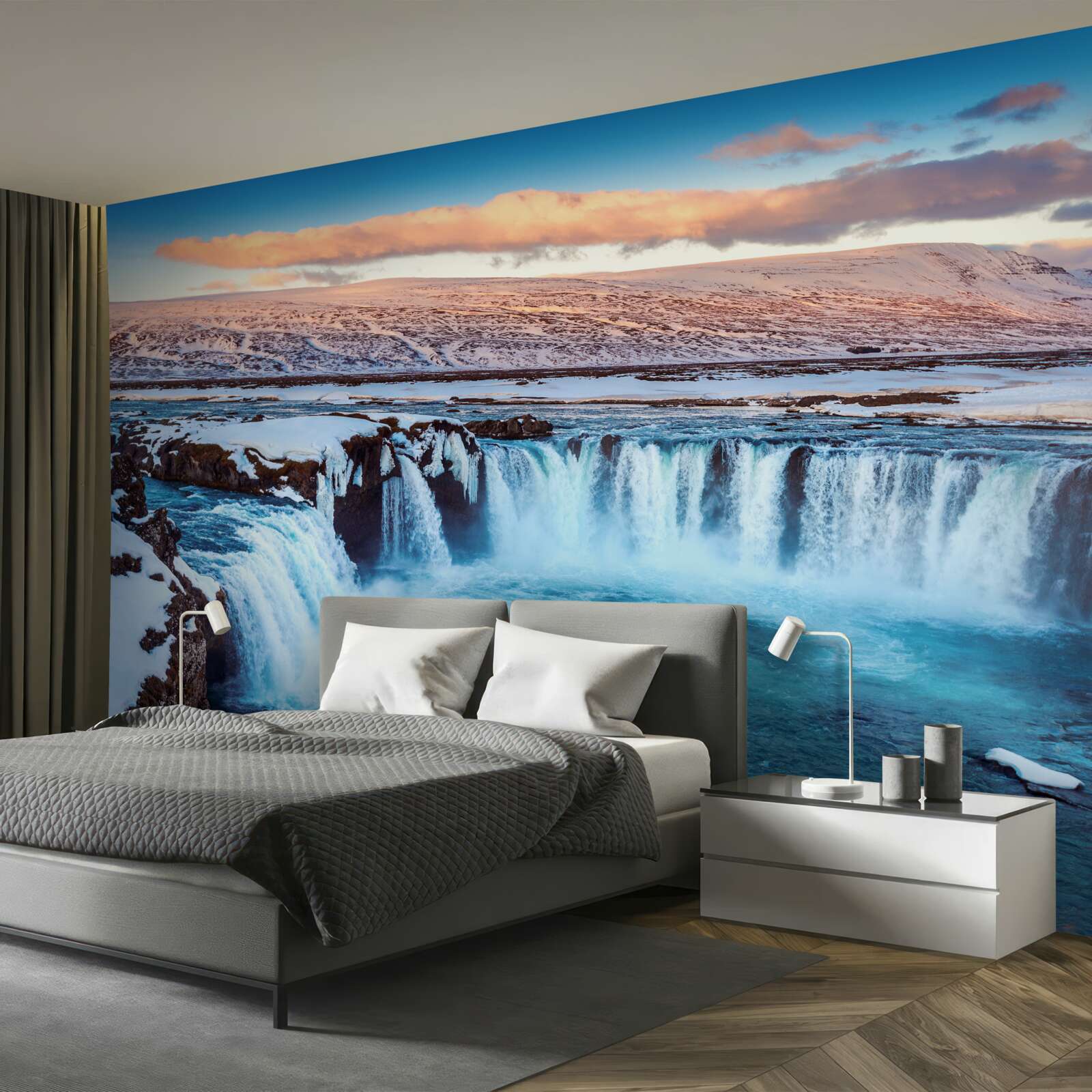 Фотошпалери чарівний водоспад Годафосс