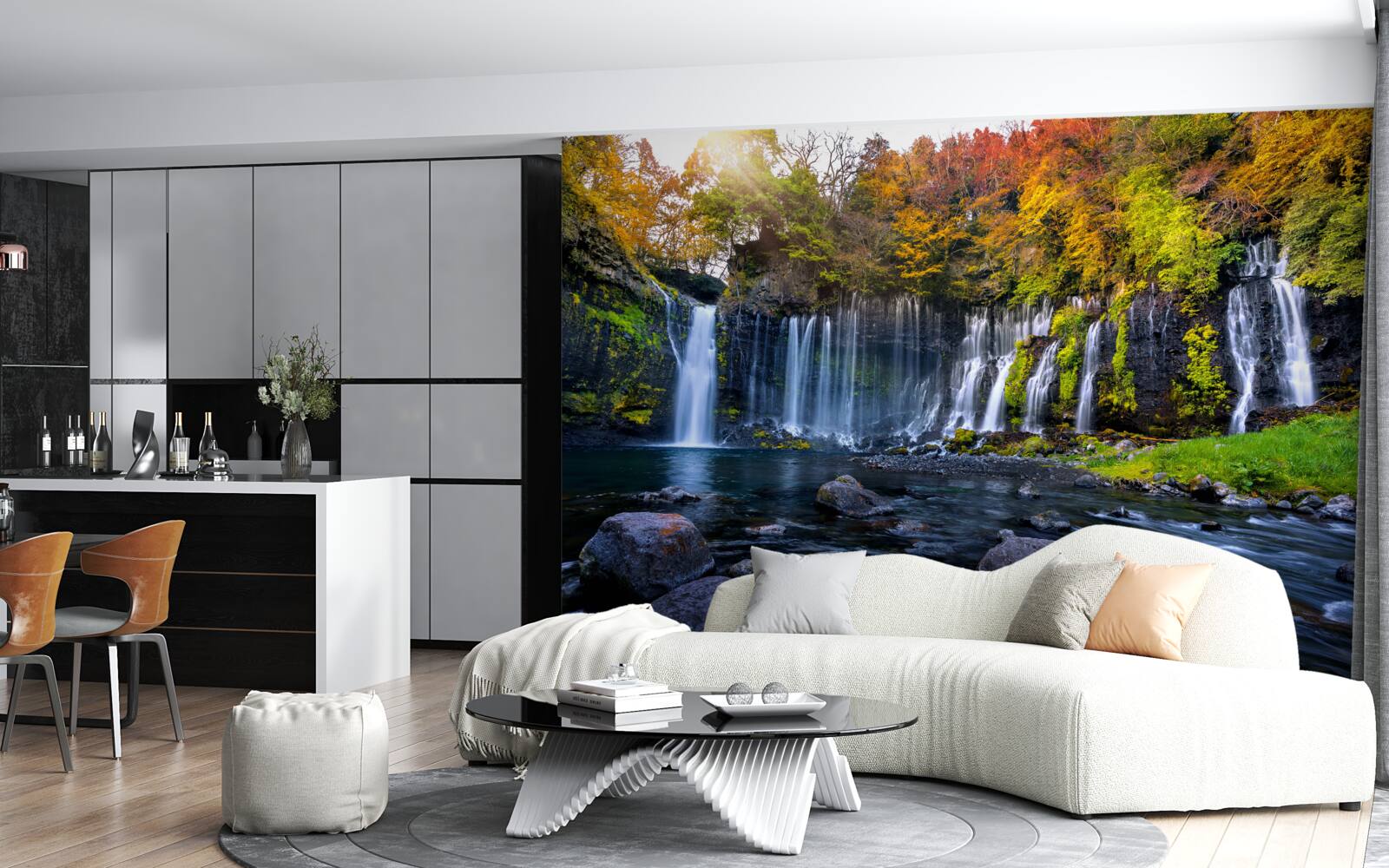 Фотошпалери ідилічні водоспади Сірайто