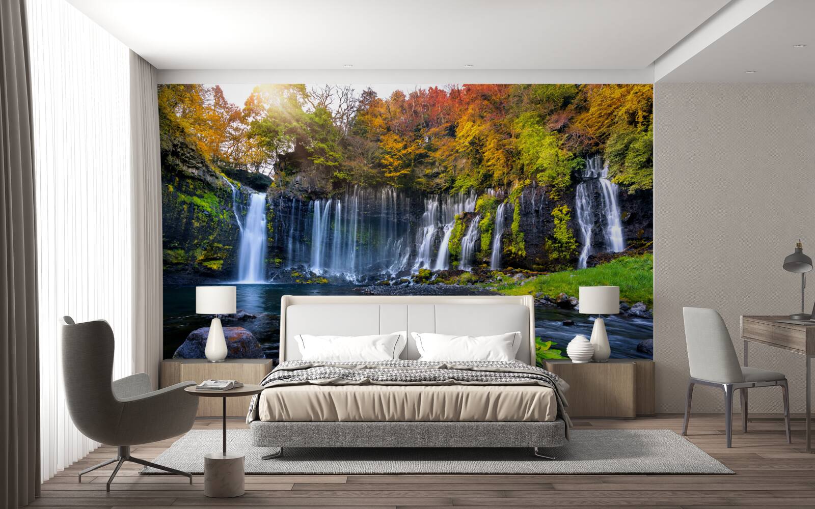 Фотошпалери ідилічні водоспади Сірайто