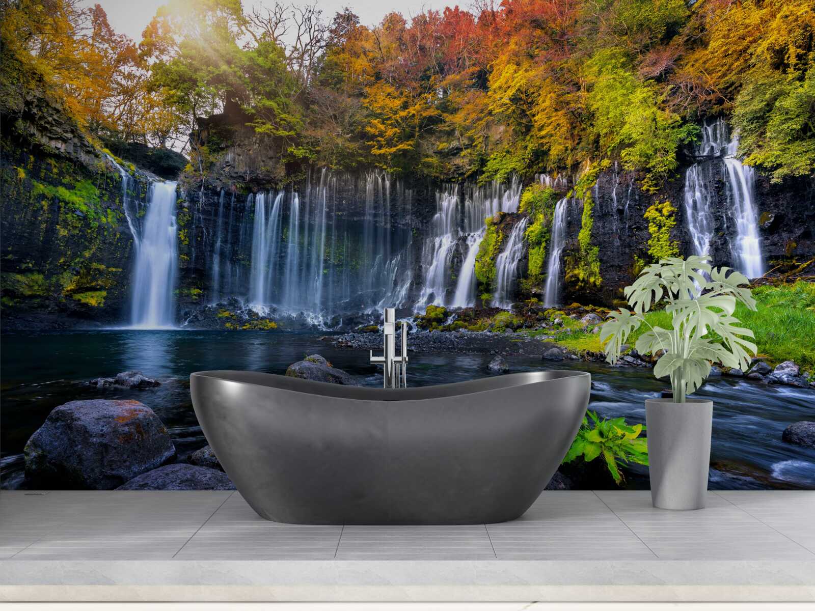 Фотошпалери ідилічні водоспади Сірайто