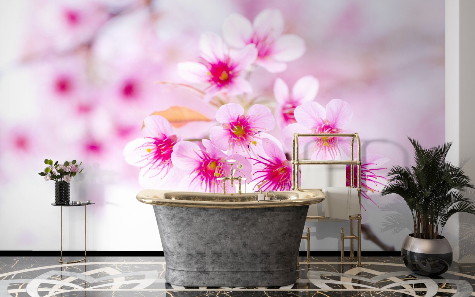 Фотошпалери рожева квітка гілки сакури