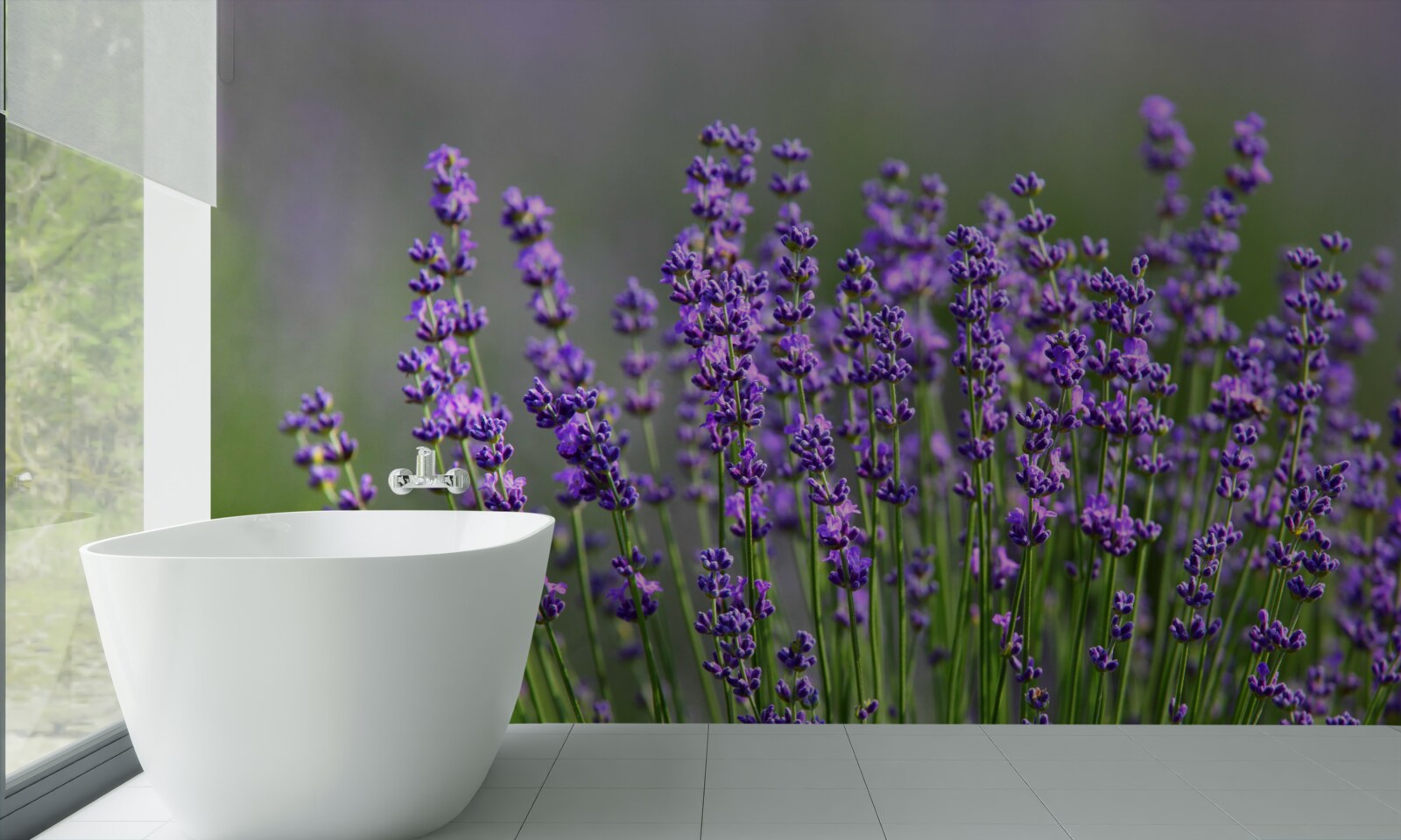 Фотошпалери лавандово-фіолетовий колір