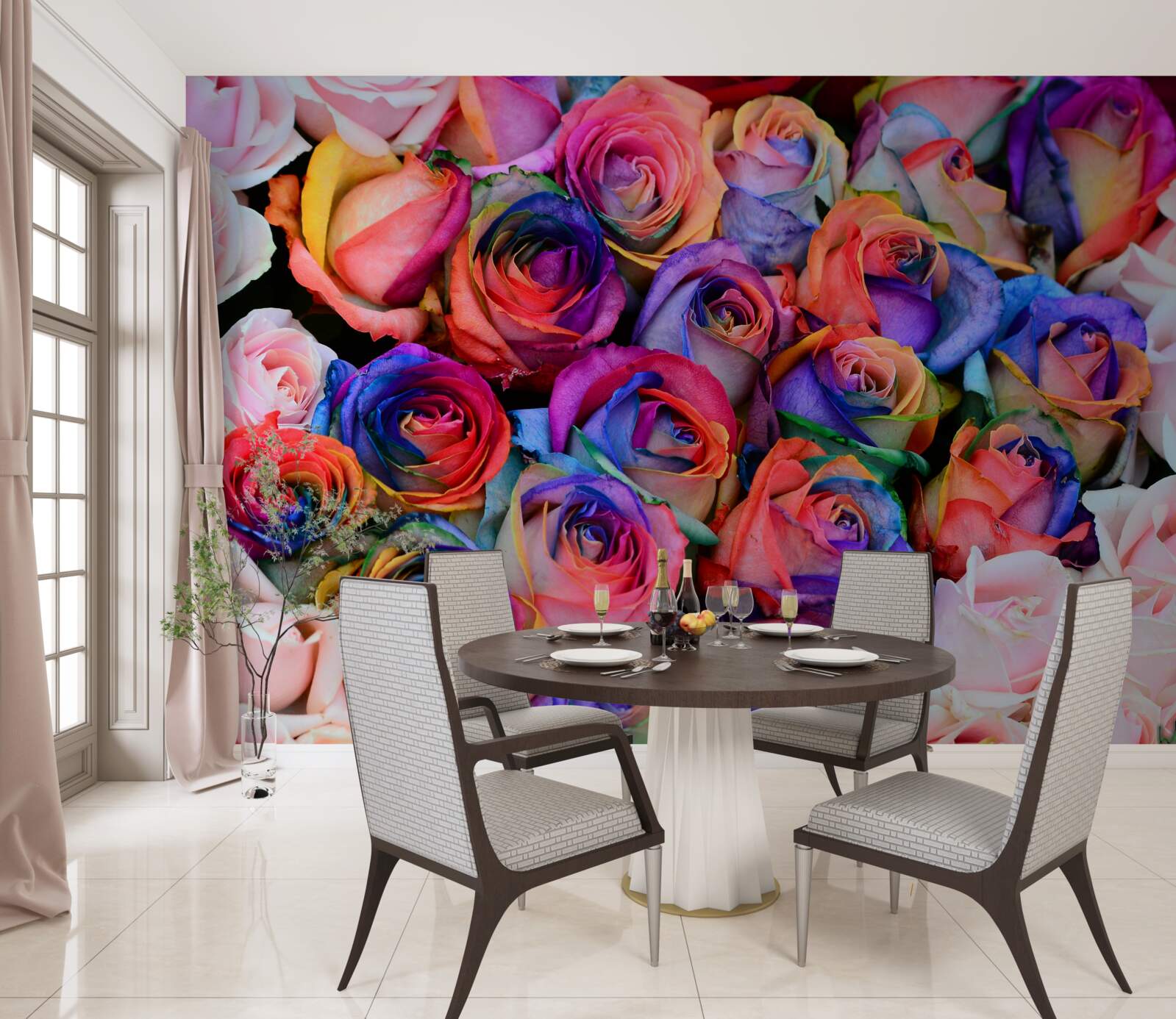 Фотошпалери рожевий на задньому плані, різні кольори рожевого