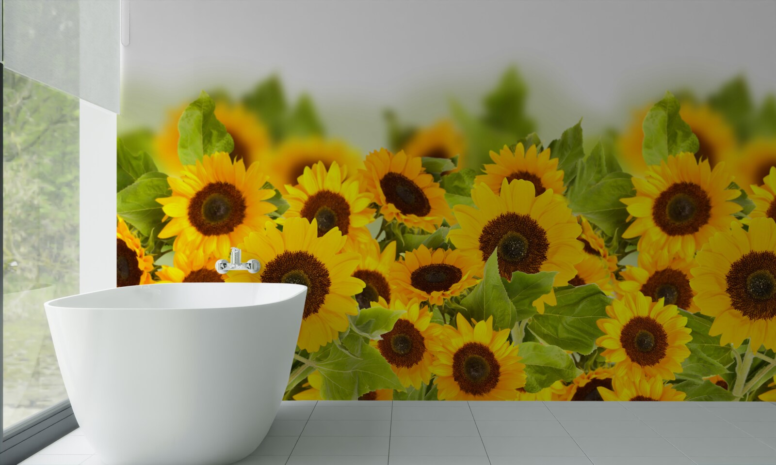 Фотошпалери неймовірна кількість соняшників
