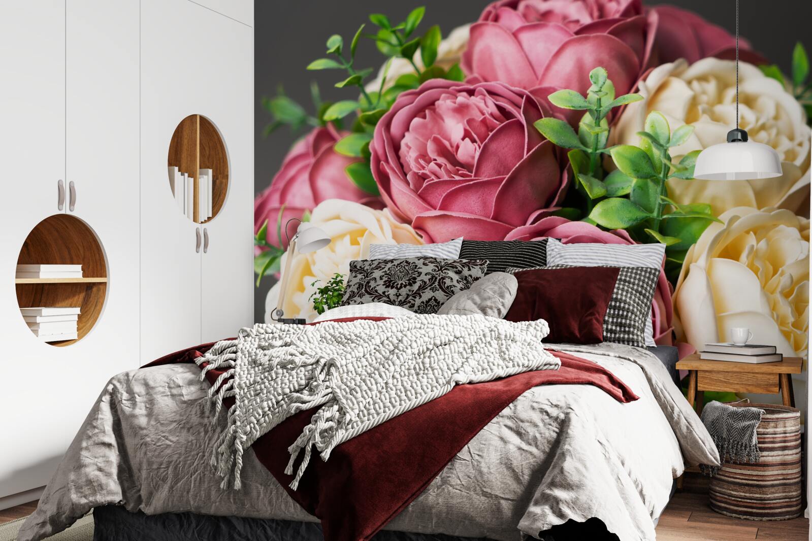 Фотошпалери півонієвий букет троянд