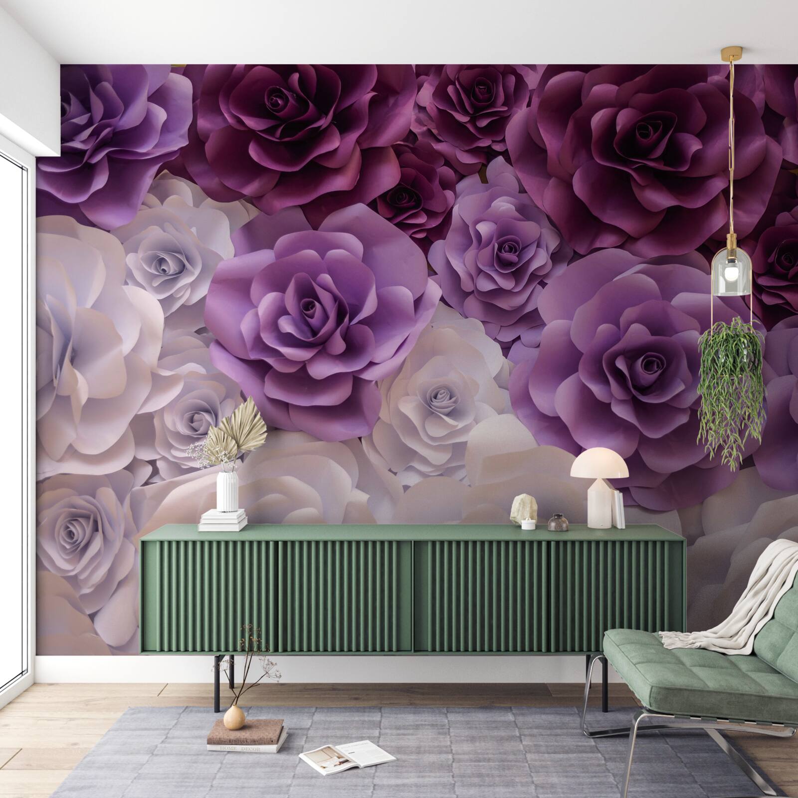 Фотошпалери композиція з шовкових квітів