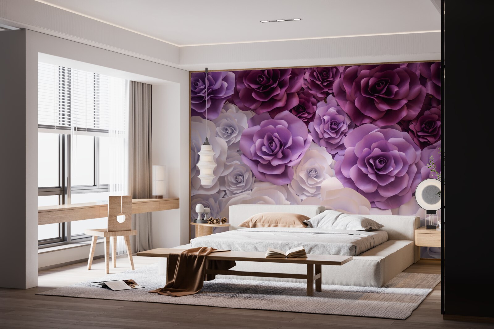 Фотошпалери композиція з шовкових квітів