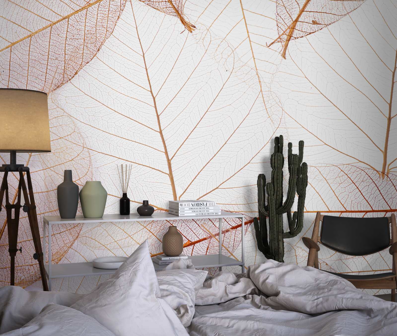 Фотошпалери прозорі простирадла в ніжному рожевому відтінку