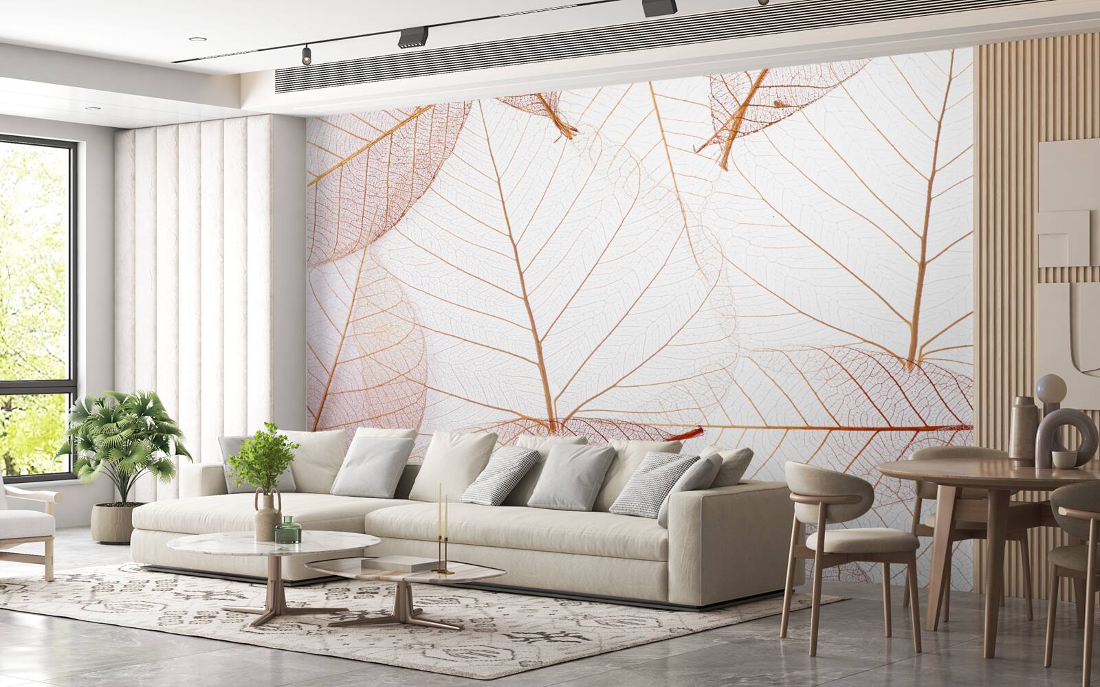 Фотошпалери прозорі простирадла в ніжному рожевому відтінку