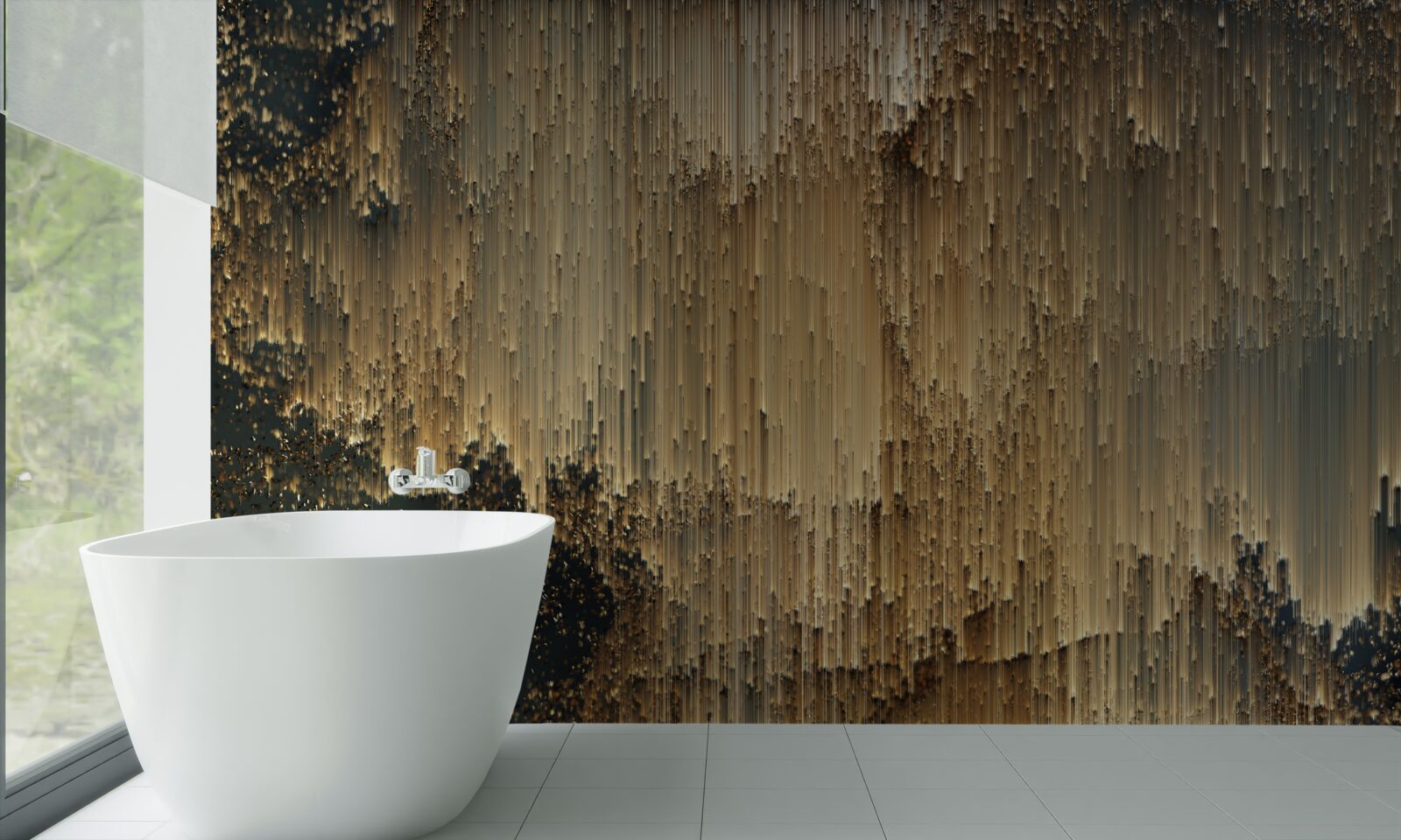 Фотошпалери струмені золота стікають вниз